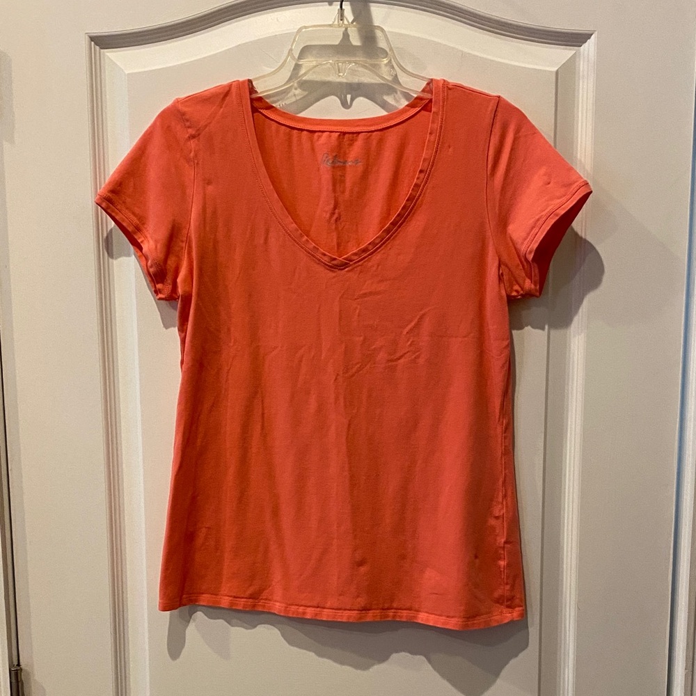 Reitmans Vivid Orange Short Sleeve Tee